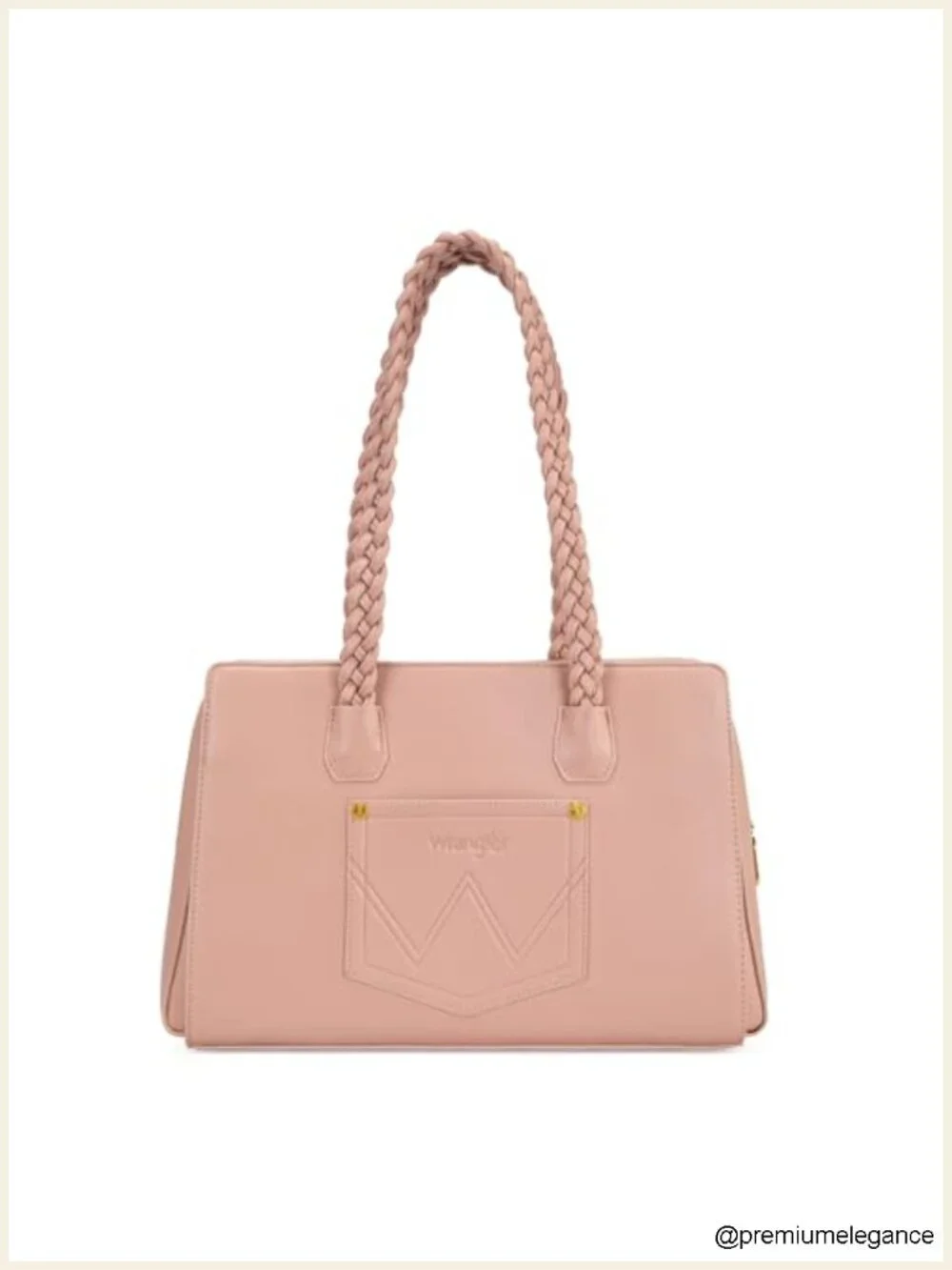 Western Floral Braided Satchel Bag Faux Leather Tote Purse